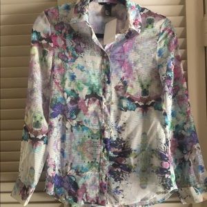 H&M water color blouse shirt